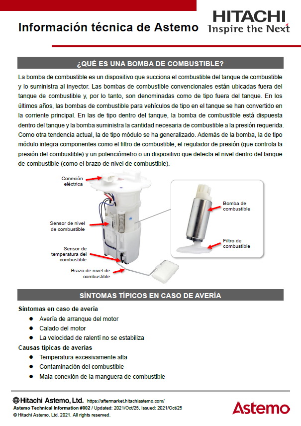 ¿QUÉ ES UNA BOMBA DE COMBUSTIBLE?