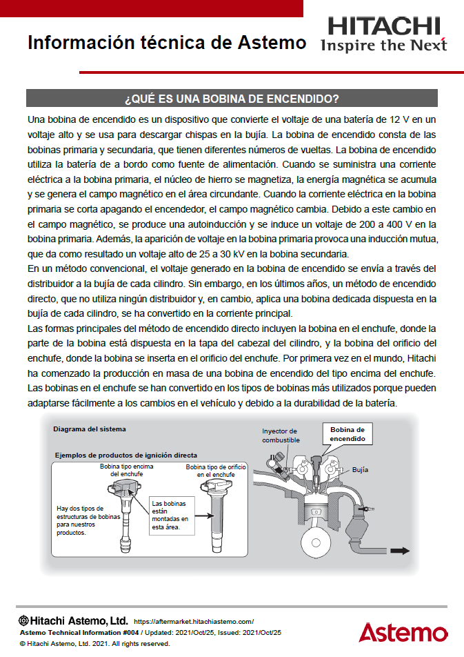 ¿QUÉ ES UNA BOBINA DE ENCENDIDO?