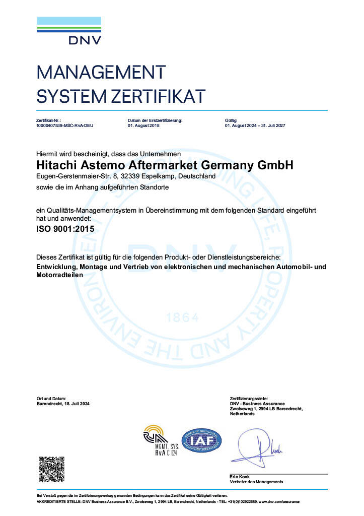 DIN EN ISO 9001:2015