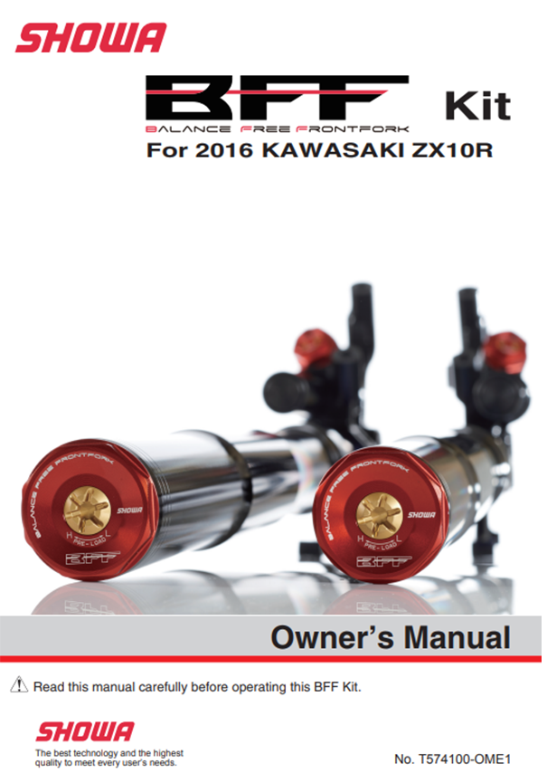 Kawasaki ZX10R用 BFF_OM_EN